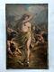 Ancient Painting Signed, Oil On Canvas, Allegory Of Fortune, 19th Century
