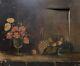 Ancient Painting Signed, Still Life, Oil On Canvas To Restore, Early 20th Century