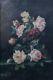 Ancient Painting Of Flower Bouquet: Antique Oil Painting Flowers Roses