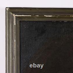 Ancient Painting of a Male Portrait Oil on Canvas 17th Century Original