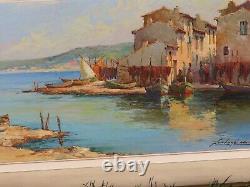 Ancient Painting (xx Century) Oil On Isorel Signed Fortuné Car. Good Condition