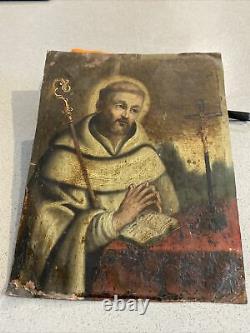 Ancient Religious Painting Italian Painting On Copper