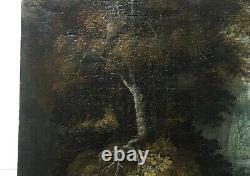 Ancient Religious Painting, Oil On Canvas, 17th-century Flemish School