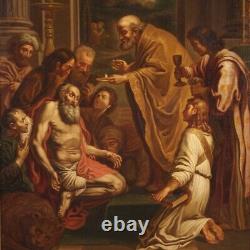 Ancient Religious Painting Saint Jerome Oil Painting On Canvas With Frame 800
