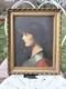 Ancient Renaissance Portrait Signed J. Javez 1892 Oil On Panel