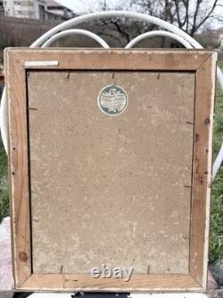 Ancient Renaissance portrait signed J. Javez 1892 Oil on panel