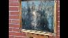 Ancient Sign And Reflection On Lake Aiguebelette Oil Painting On Wood Panel