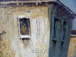 Ancient Table, Oil On Canvas Signed E. Mauretti, Venice Gondolier, 92cm X 46cm