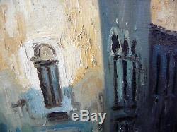 Ancient Table, Oil On Canvas Signed E. Mauretti, Venice Gondolier, 92cm X 46cm