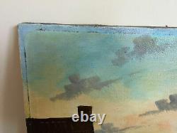 Ancient Table Oil On Canvas To Be Defined (xxe-s) River Edge Village