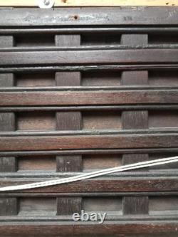 Ancient Table Orientalist Landscape 19th Century Oil on Parquet Panel