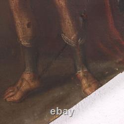 Ancient Tableau of Sacred Subject Oil on Canvas Italy 17th Century