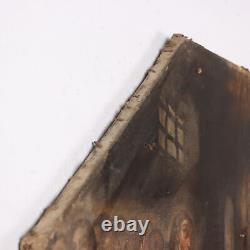 Ancient Tableau of Sacred Subject Oil on Canvas Italy 17th Century