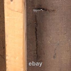 Ancient Tableau of Sacred Subject Oil on Canvas Italy 17th Century