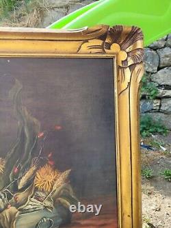 Ancient Taleau, Oil On Canvas, Dead Nature, Sign Jacque Bellemin, 1900, Painting