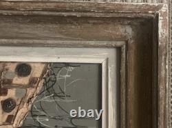 Ancient painting of a landscape with a canal in Venice and a gondola by J. RAITO, dlg Jean Calogero