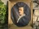 Ancient Painting Oil On Canvas French School 19th Century Portrait Of A Gentleman