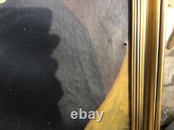 Ancient painting oil on canvas French school 19th century portrait of a gentleman