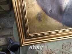 Ancient painting oil on canvas French school 19th century portrait of a gentleman