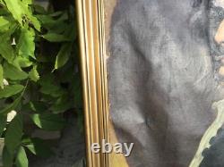 Ancient painting oil on canvas French school 19th century portrait of a gentleman