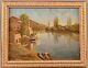 Ancient Painting Oil On Canvas. Paul-albert Baudouin (1844-1931) Landscape