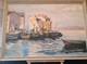 Ancient Painting Oil On Canvas Signed M Boiseard