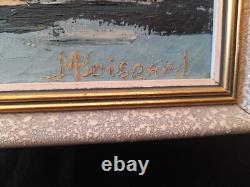 Ancient painting oil on canvas signed M Boiseard