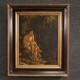 Ancient Painting Religious Oil On Panel Saint John The Baptist 700