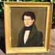 Ancient Painting Signed Dated 1831 Portrait Of A Man. Oil On Canvas.