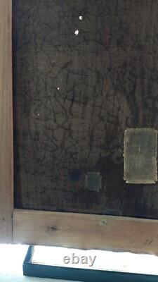 Ancient religious painting of Mary and the serpent Protoevangelium oil on canvas HST