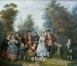 Animated Old Painting Wedding Scene Style Xviiith French School Xixth