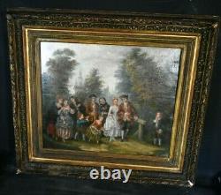 Animated Old Painting Wedding Scene Style Xviiith French School Xixth