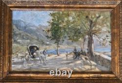 Antique Impressionist Landscape Painting – Artist to Be Identified