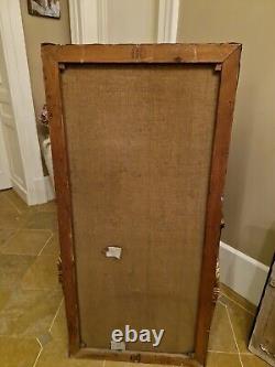 Antique Military Painting Oil on Canvas Large Size Signed