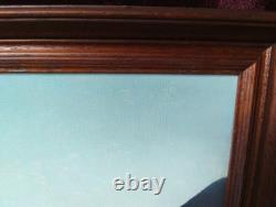 Antique Oil Painting, Barbizon School, DLG, 19th Century, Mountain, Church, Pyrenees
