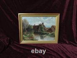 Antique Oil Painting, French Barbizon School, Brittany, Normandy, 19th Century