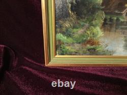 Antique Oil Painting, French Barbizon School, Brittany, Normandy, 19th Century