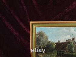 Antique Oil Painting, French Barbizon School, Brittany, Normandy, 19th Century