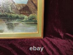 Antique Oil Painting, French Barbizon School, Brittany, Normandy, 19th Century