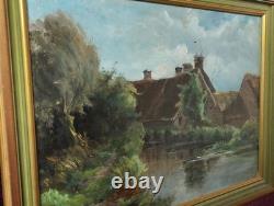 Antique Oil Painting, French Barbizon School, Brittany, Normandy, 19th Century