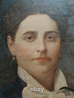 Antique Oil Painting On Canvas, Quality Lady, Signed Pierre Petit. Endxixth