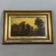Antique Oil Painting On Canvas, English Landscape, Gilt Frame, Early 20th Century