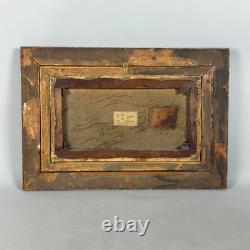 Antique Oil Painting on Canvas, English Landscape, Gilt Frame, Early 20th Century