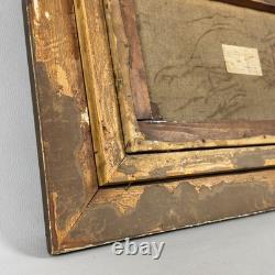 Antique Oil Painting on Canvas, English Landscape, Gilt Frame, Early 20th Century