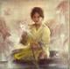 Antique Oil Painting On Canvas Of A Young Girl, Signed