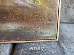 Antique Oil Painting on Canvas of a Young Girl, Signed