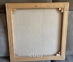 Antique Oil Painting on Canvas of a Young Girl, Signed