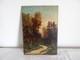 Antique Oil Painting On Wooden Panel, Forest Landscape, Barbizon School