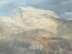 Antique Painting By F. Tattegrain, Dune, Oil On Canvas, Late 19th-early 20th Century