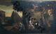 Antique Painting Late 17th Galante Scene With Hst Grove 42x70.5 Cm Hc